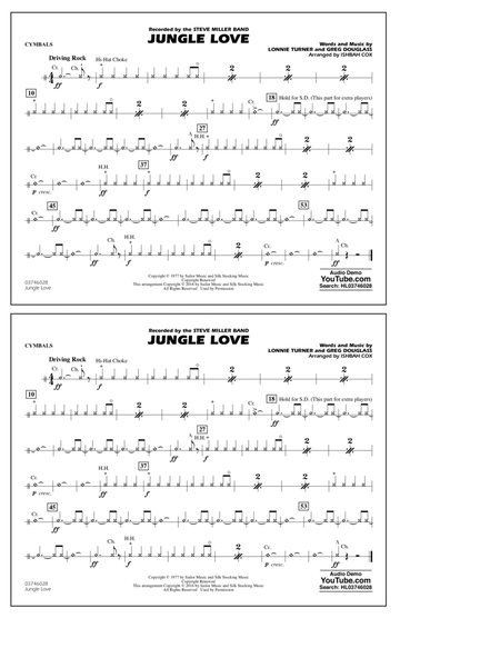 Jungle Love - Cymbals