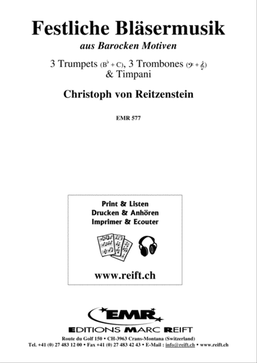Festliche Blasermusik Brass Ensemble scores gallery preview page 2