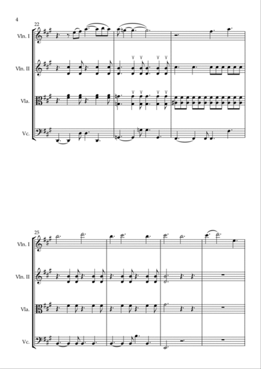 Toothpaste Kisses Toothpaste Kisses String Quartet scores gallery preview page 4