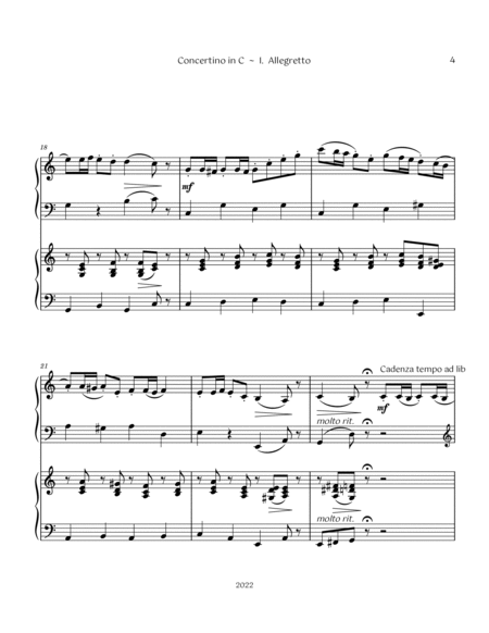 Concertino in C major for Early Intermediate Piano image number null