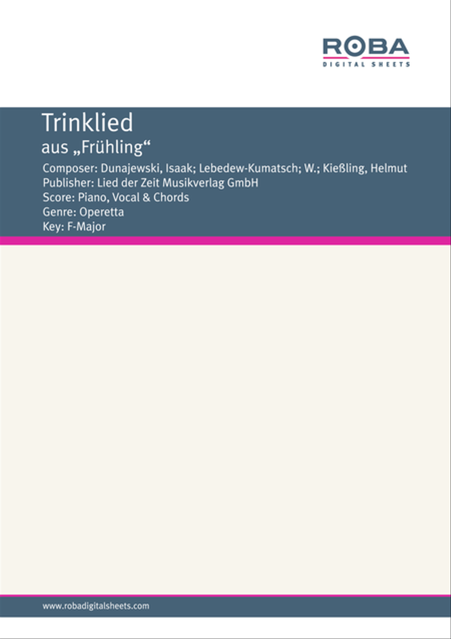 Trinklied Voice scores gallery preview page 1