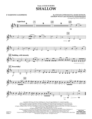 Shallow (from A Star Is Born) (arr. Paul Murtha) - Eb Baritone Saxophone