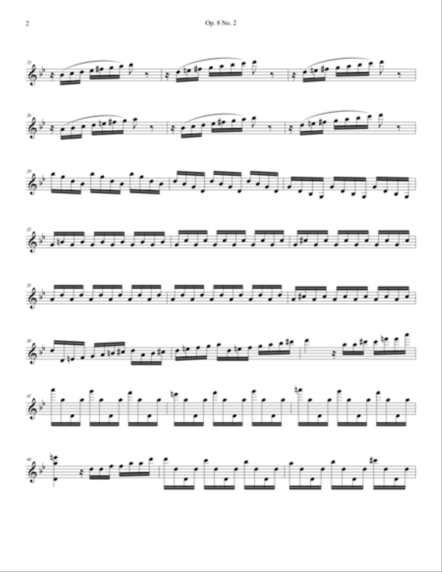 Vivaldi Summer, presto Violin Solo scores gallery preview page 2