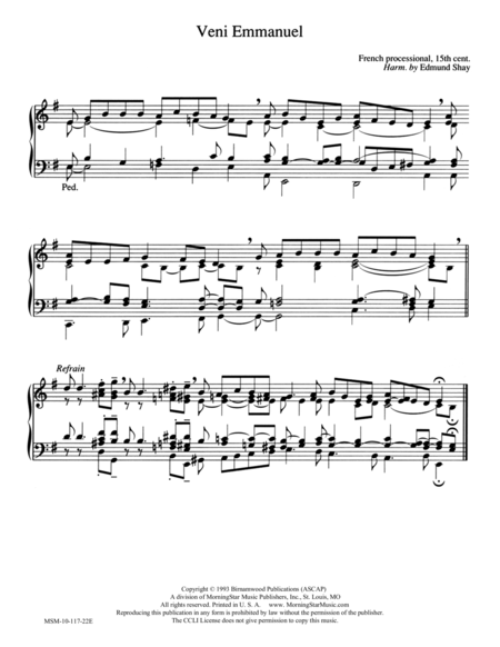 Veni Emmanuel (Hymn Harmonization)