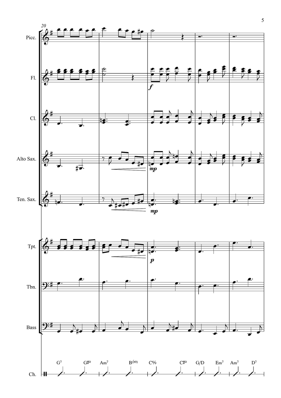 Canta Meu Povo Canta Meu Povo Marching Band scores gallery preview page 5