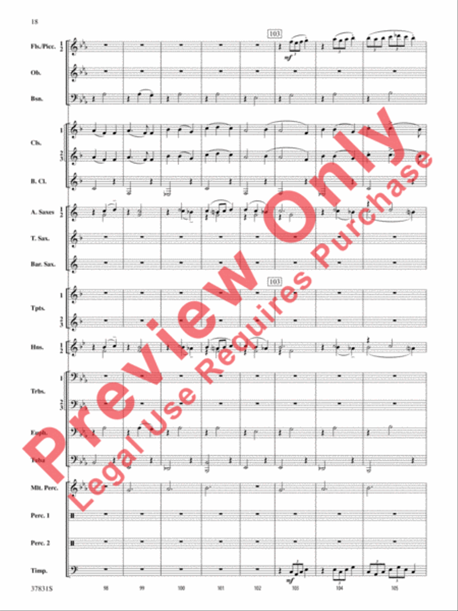 Saddle Up! Saddle Up! Concert Band scores gallery preview page 19