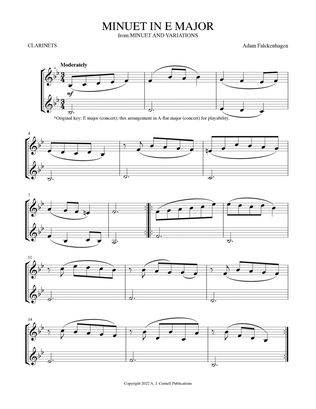 Minuet in E Major (from Minuet and Variations)