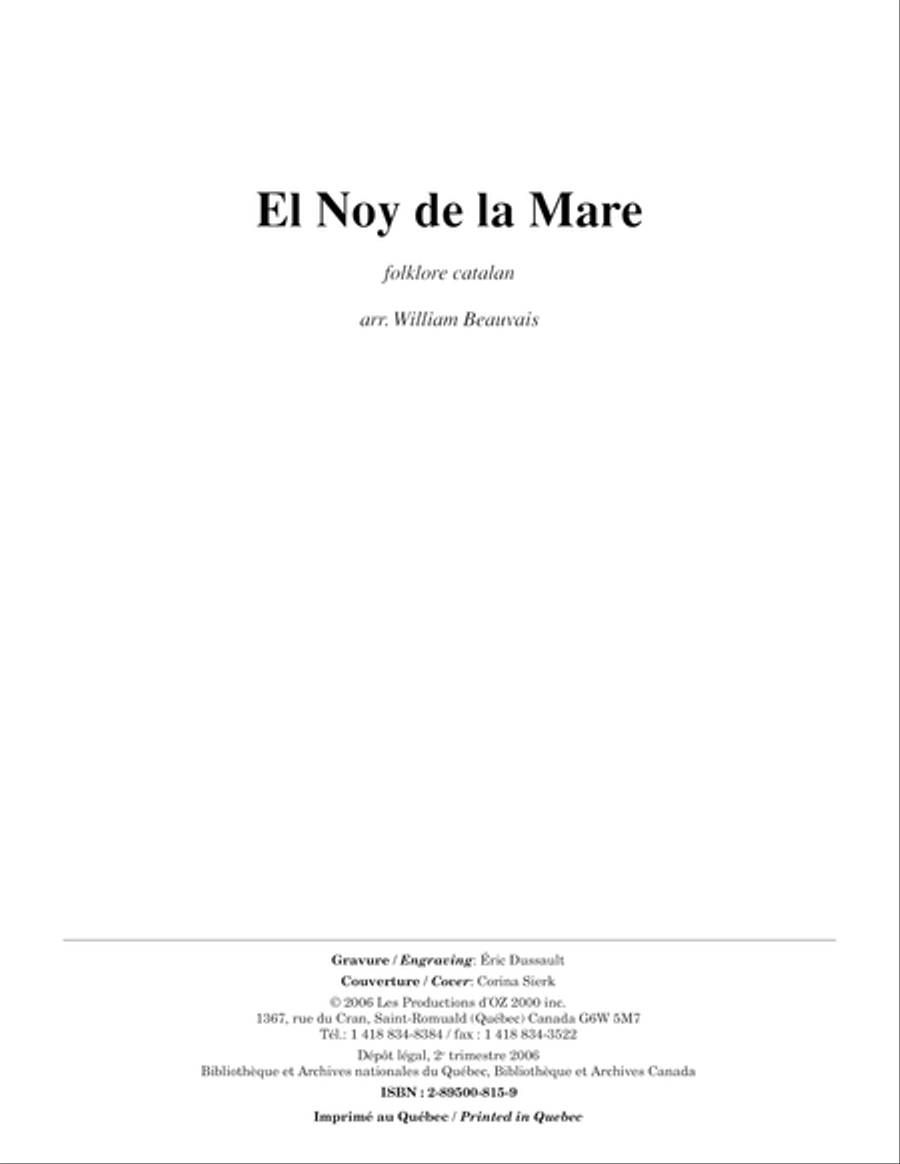 El Noy de la Mare Guitar Ensemble scores gallery preview page 1
