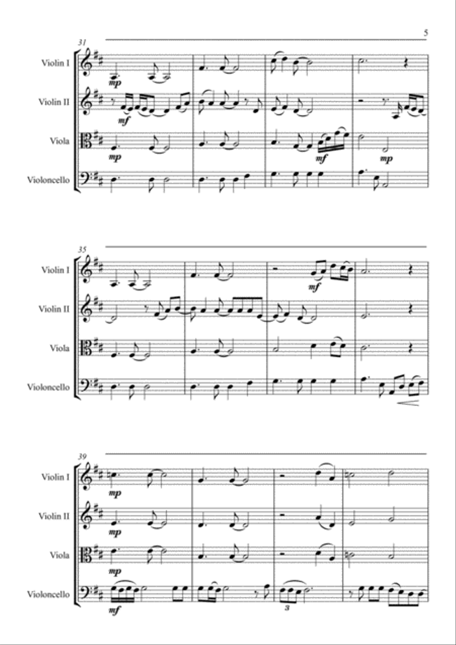 Angels String Quartet scores gallery preview page 6