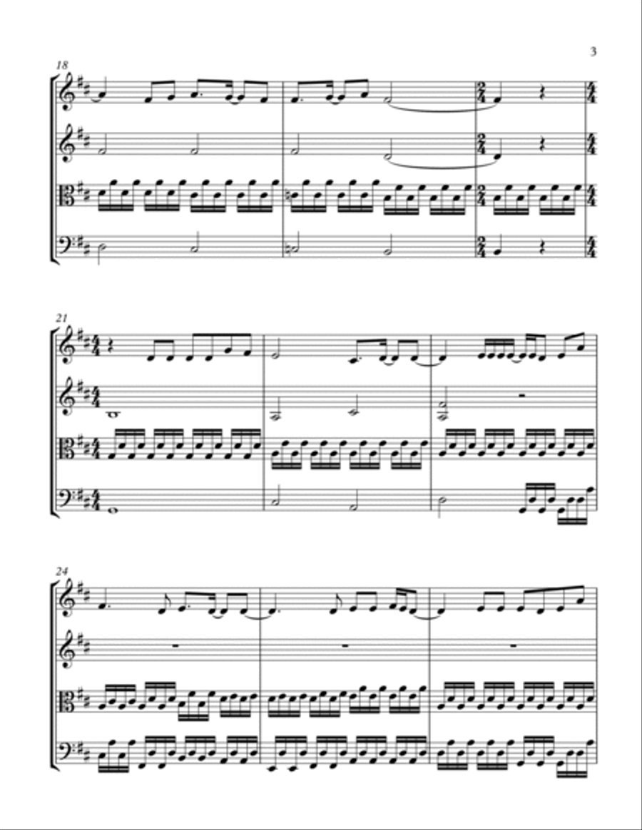 Here On Out String Quartet scores gallery preview page 3