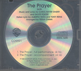Book cover for The Prayer - CD