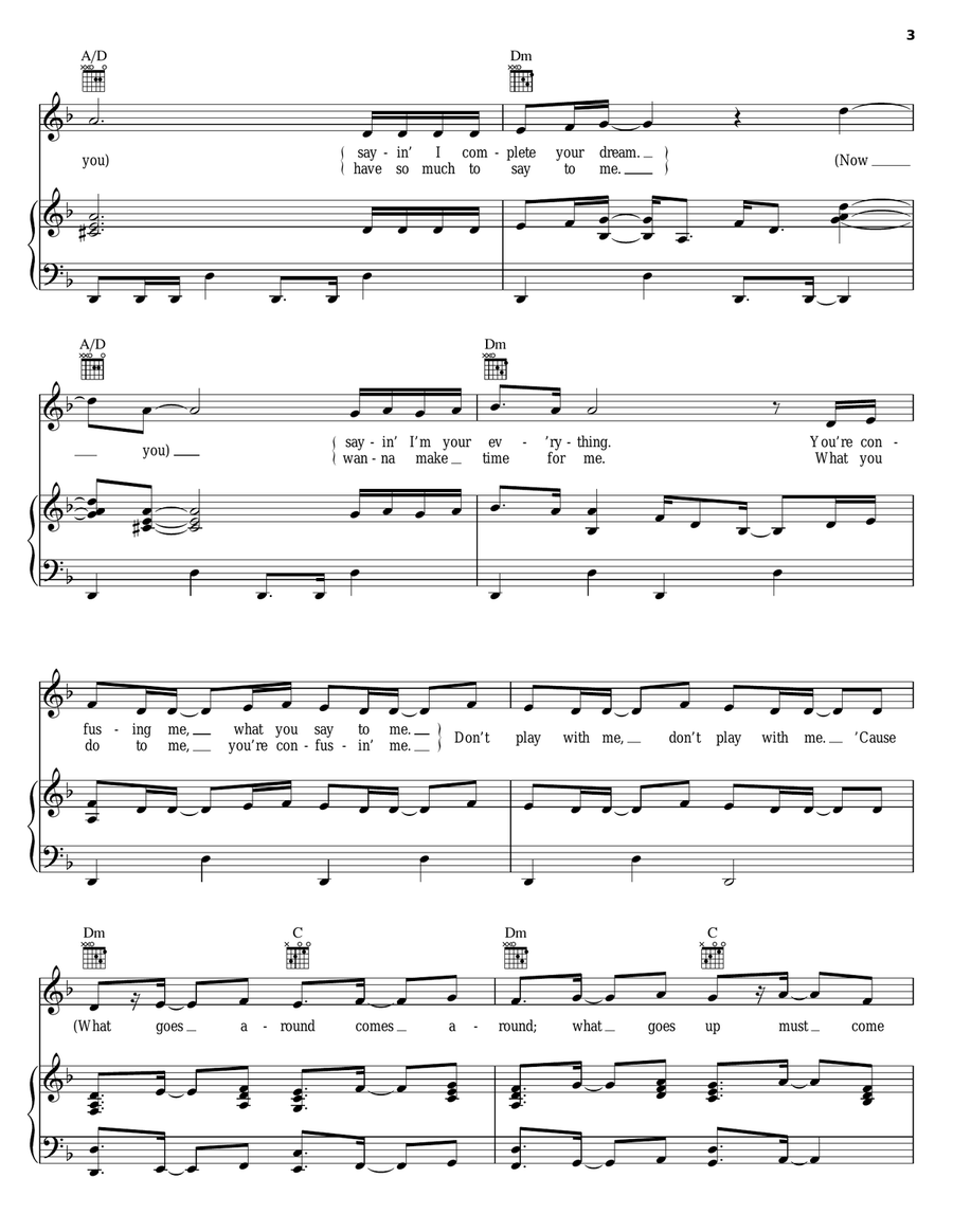 Karma Piano, Vocal, Guitar scores gallery preview page 3