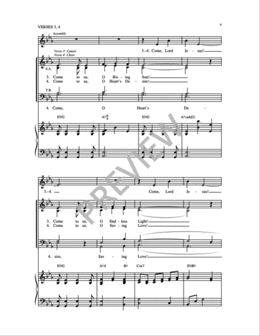 Jesus Hope of the World 4-Part scores gallery preview page 10