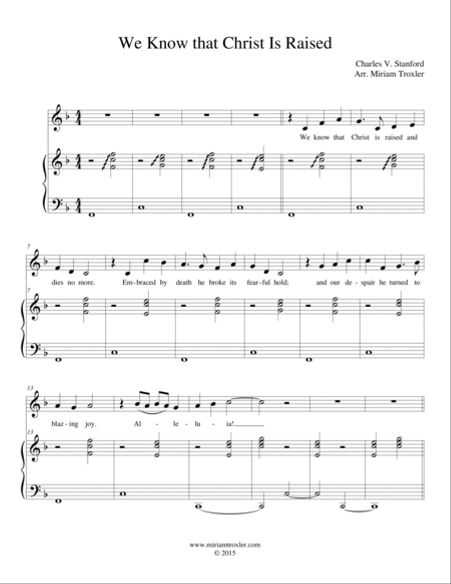 We Know That Christ Is Raised Small Ensemble scores gallery preview page 6