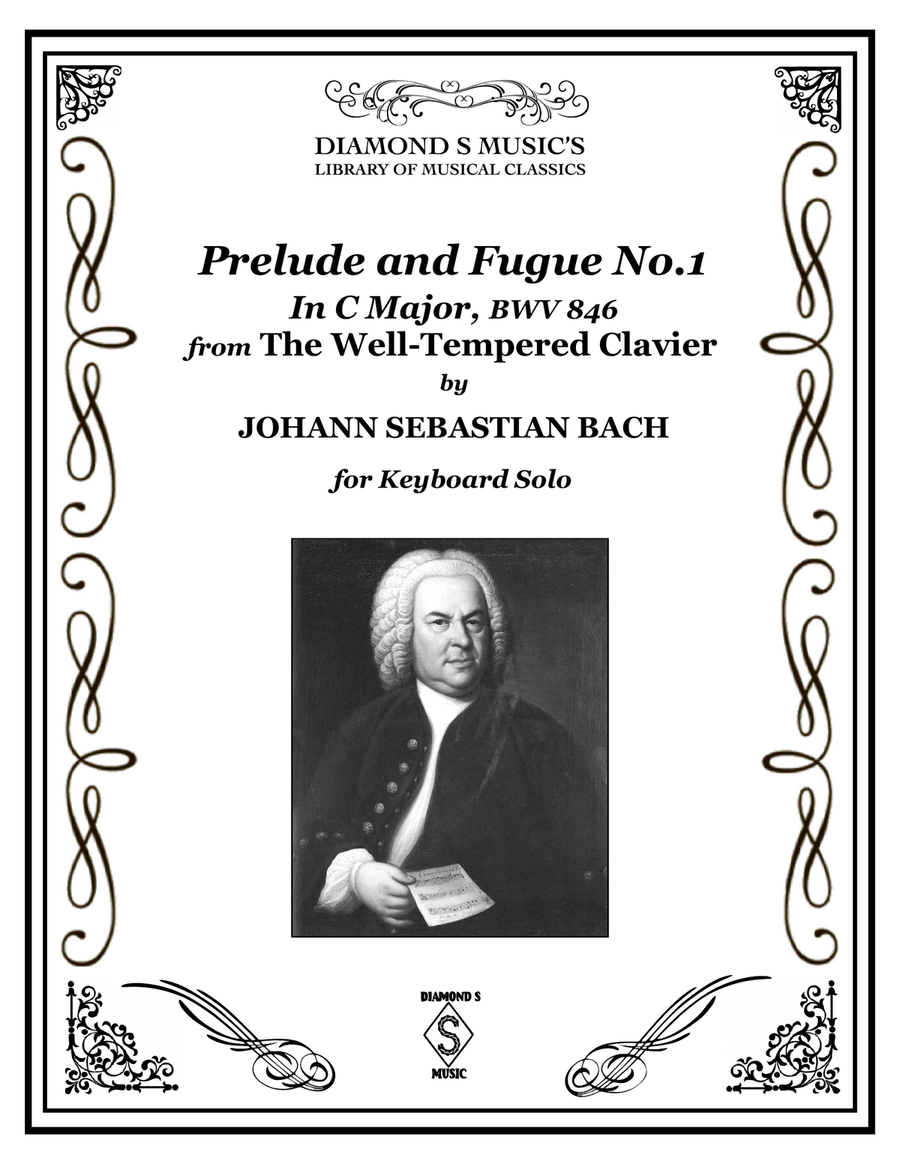 Prelude and Fugue No.1 in C Major from The Well-Tempered Clavier Book 1 BWV 846- J.S. Bach - Piano Harpsichord scores gallery preview page 2