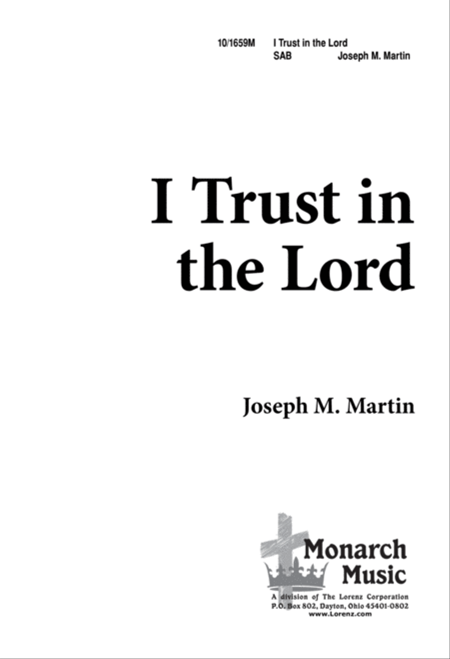 I Trust in the Lord