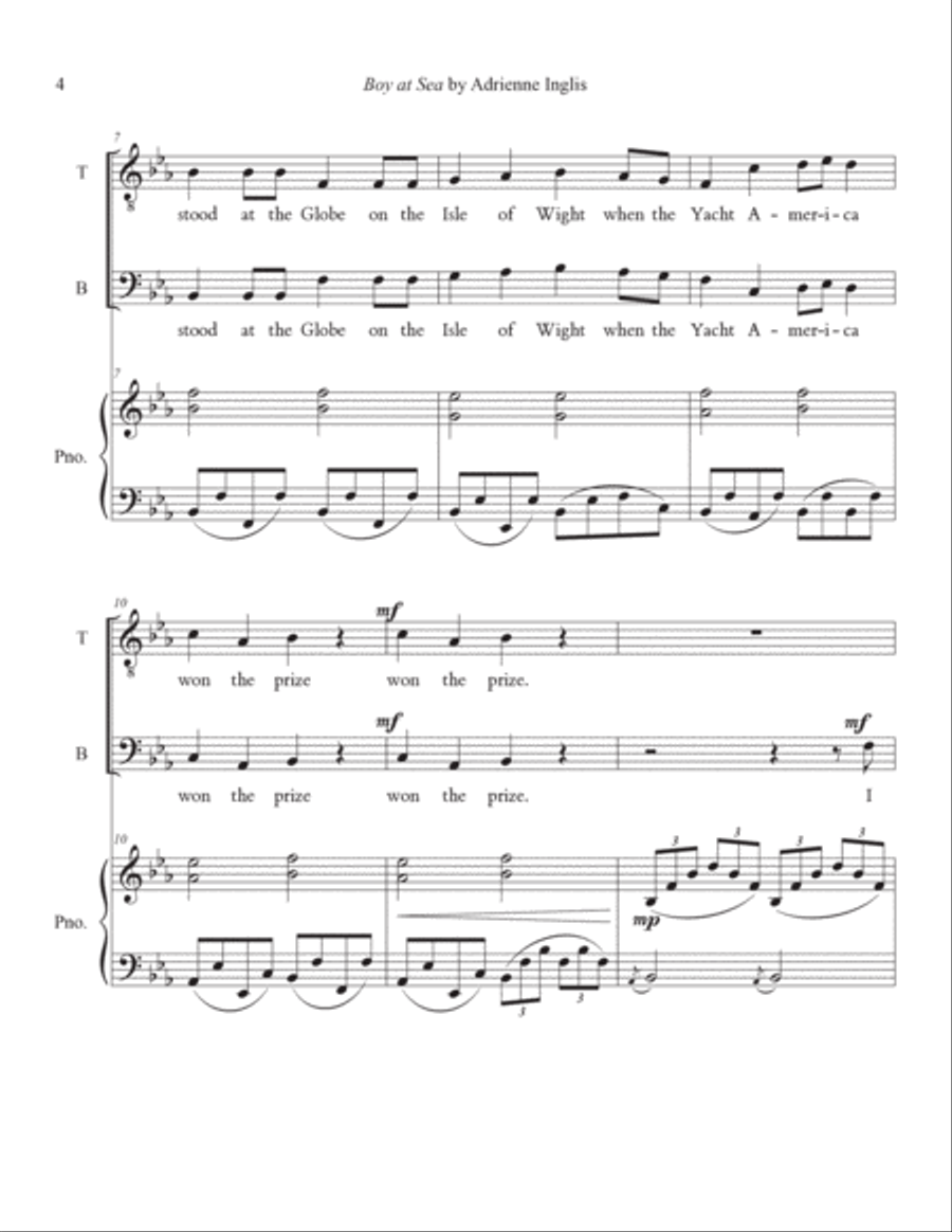 Boy at Sea for TB and piano TB scores gallery preview page 4