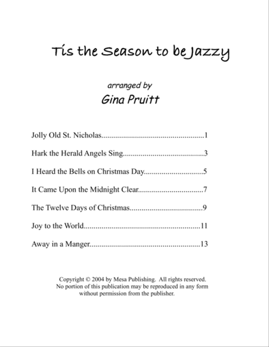 Tis the Season to be Jazzy Piano Solo scores gallery preview page 2