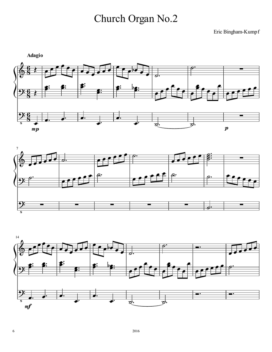 Church Organ Music Organ Solo scores gallery preview page 6
