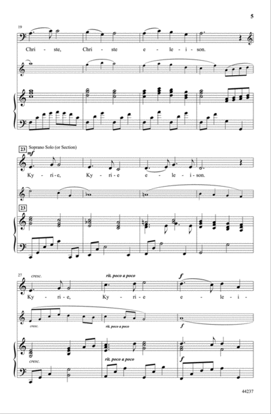 Kyrie Choir scores gallery preview page 4