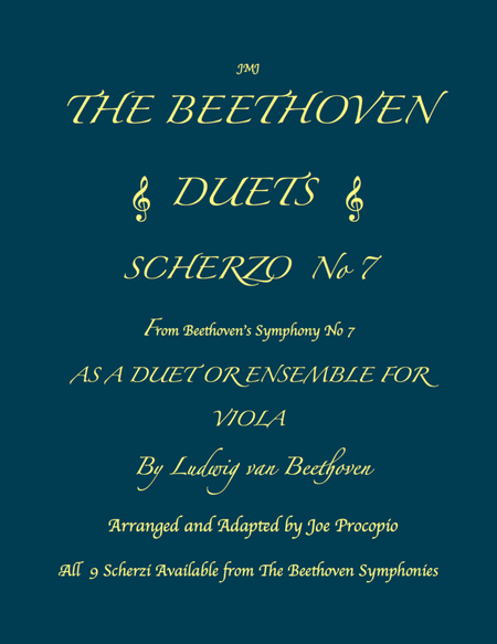 THE BEETHOVEN DUETS FOR VIOLA SCHERZO NO 7 image number null