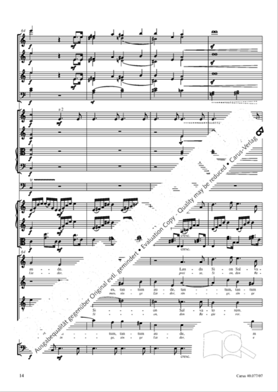 Lauda Sion 4-Part scores gallery preview page 27