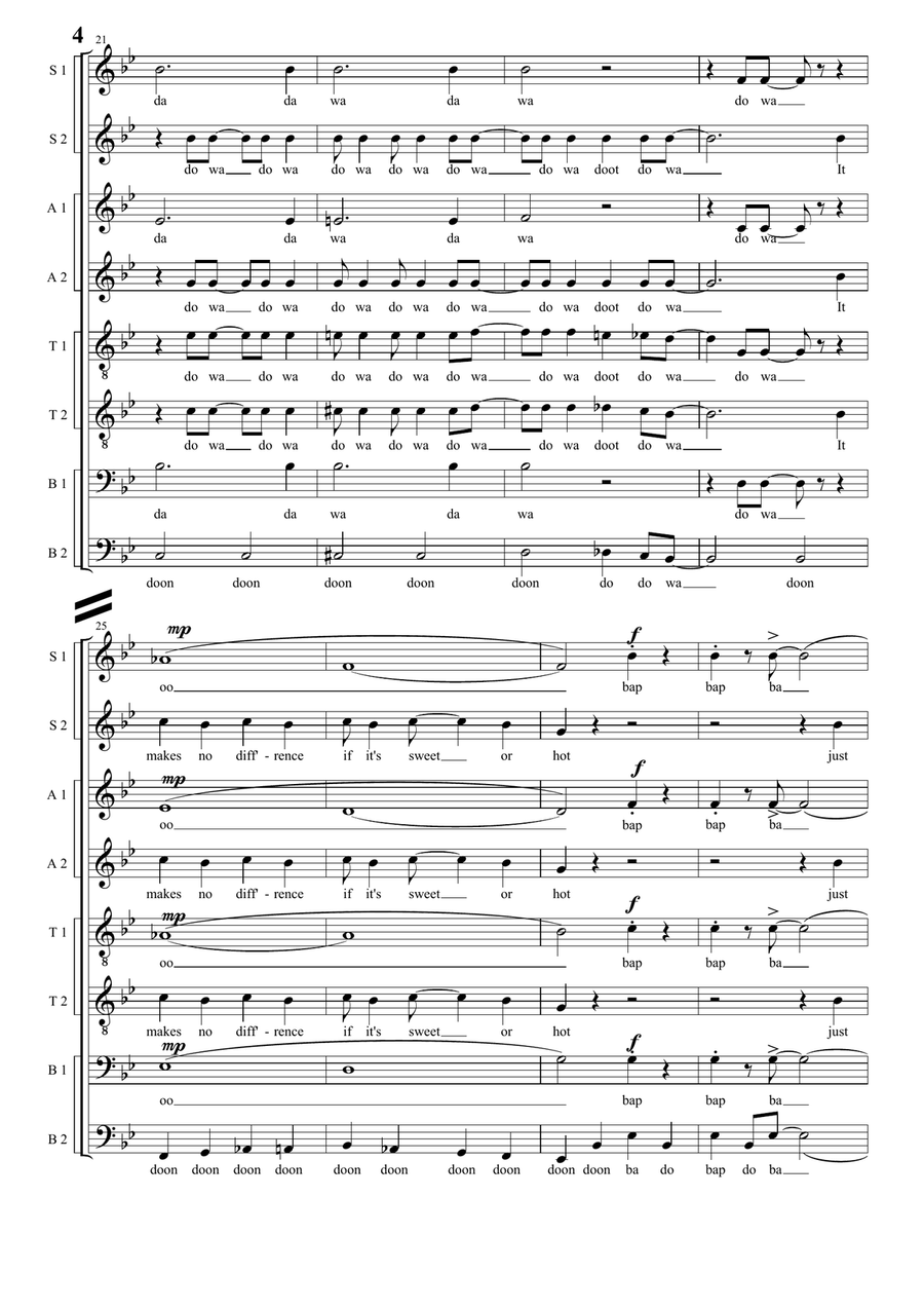 It Don't Mean A Thing (if It Ain't Got That Swing) Divisi scores gallery preview page 4