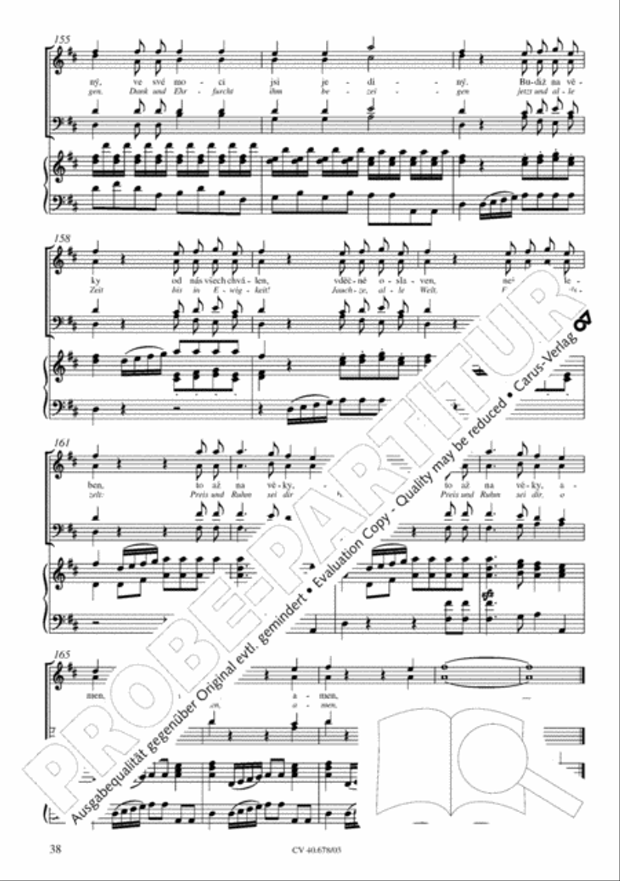 Missa pastoralis bohemica 4-Part scores gallery preview page 39