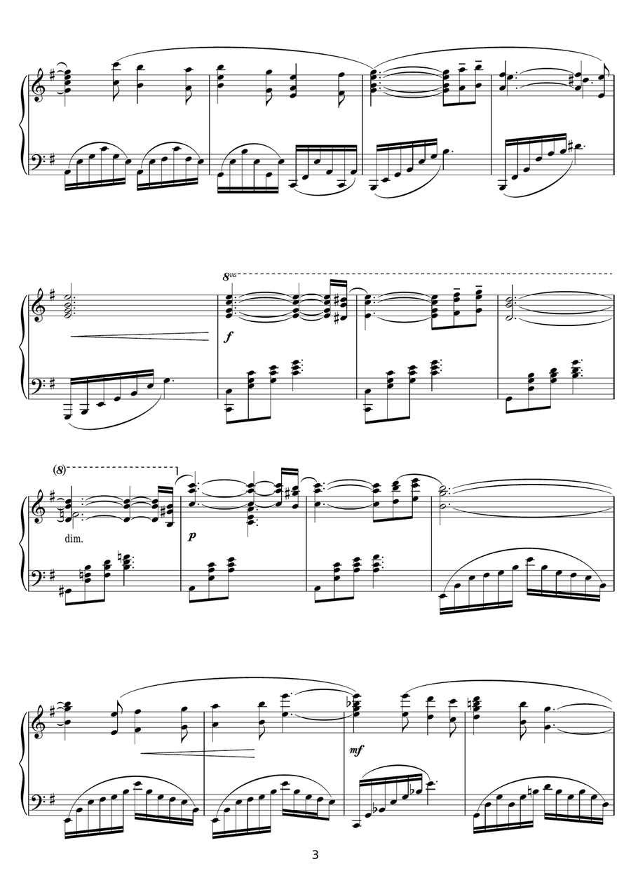 The Legend Of The Glass House Piano Solo scores gallery preview page 3