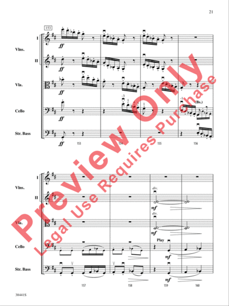 February: Carnival (from The Seasons) String Orchestra scores gallery preview page 22