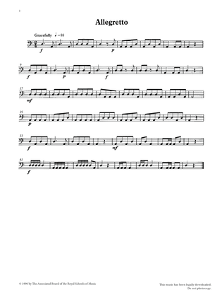 Allegretto from Graded Music for Timpani, Book I