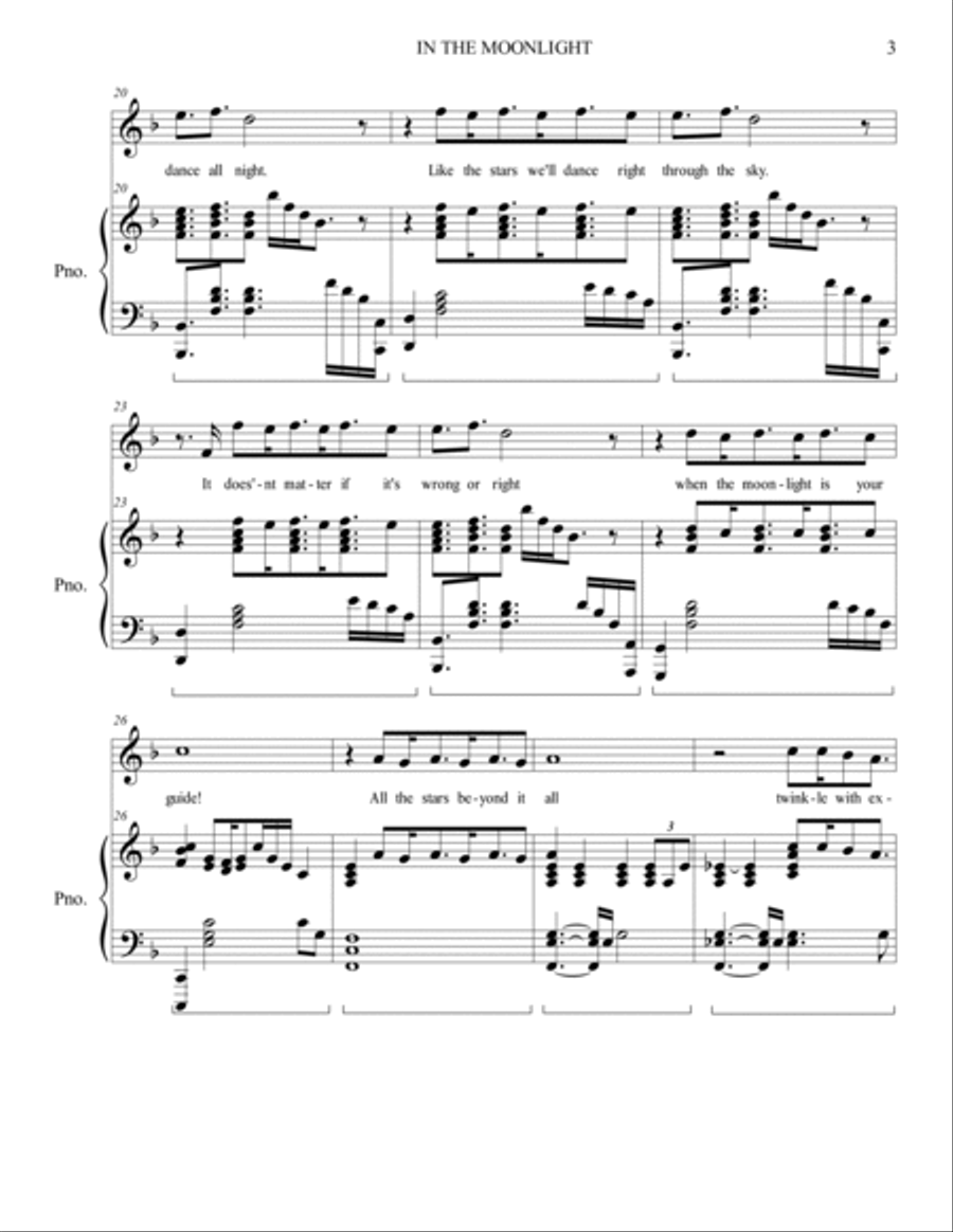 In The Moonlight Voice scores gallery preview page 3