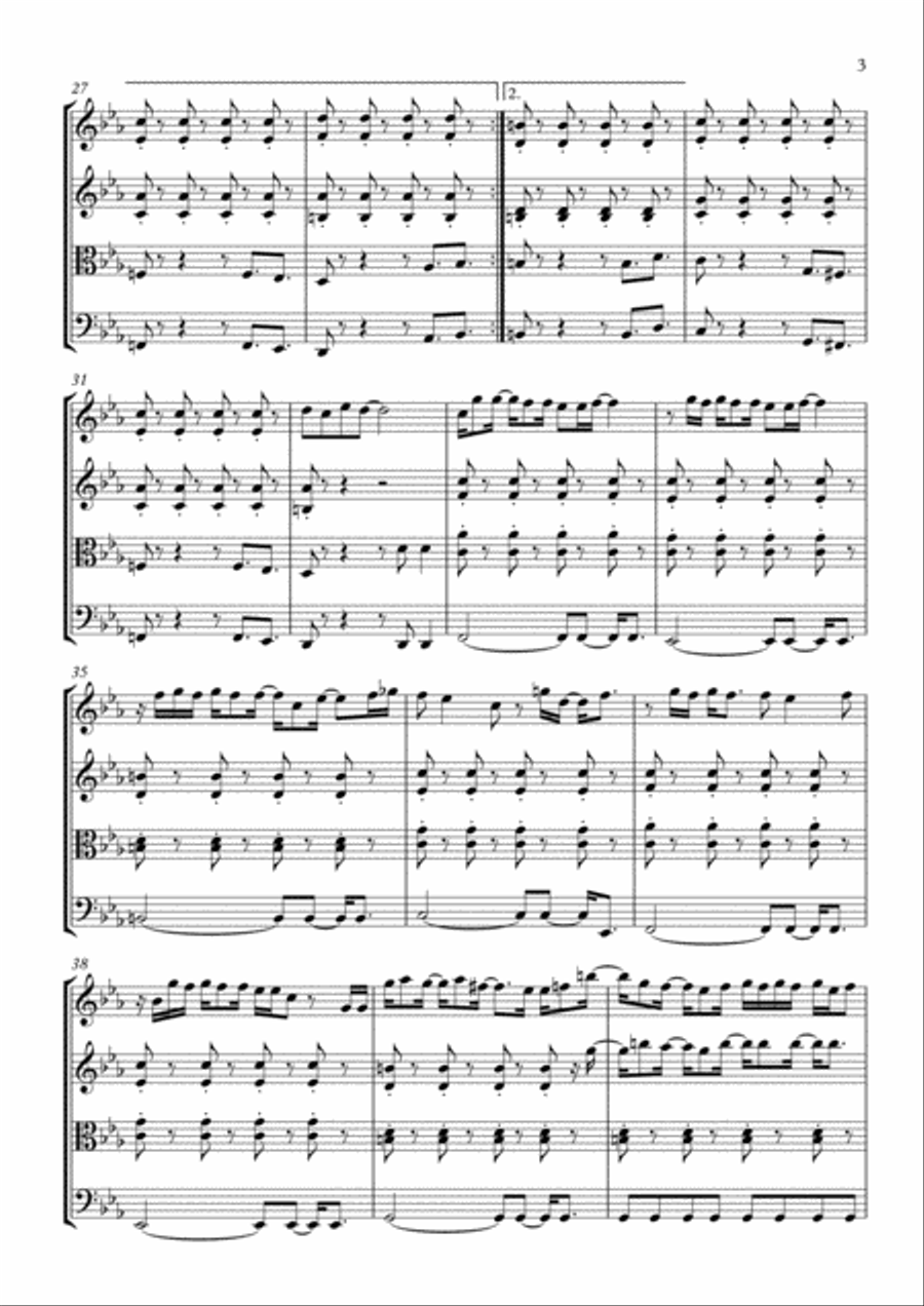This Love This Love String Quartet scores gallery preview page 4