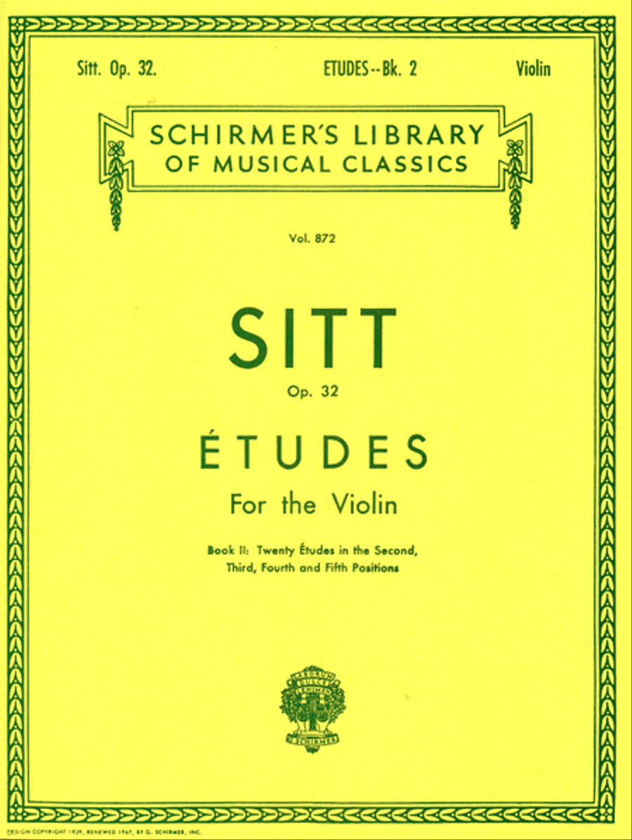 Etudes, Op. 32 – Book 2 Violin scores gallery preview page 1