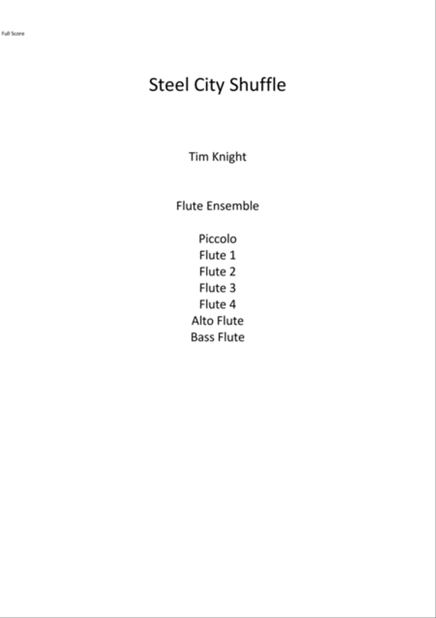 Steel City Shuffle Set of Parts scores gallery preview page 1