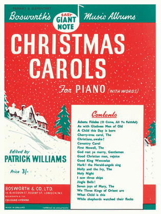 Christmas Carols For Piano With Words (Williams)