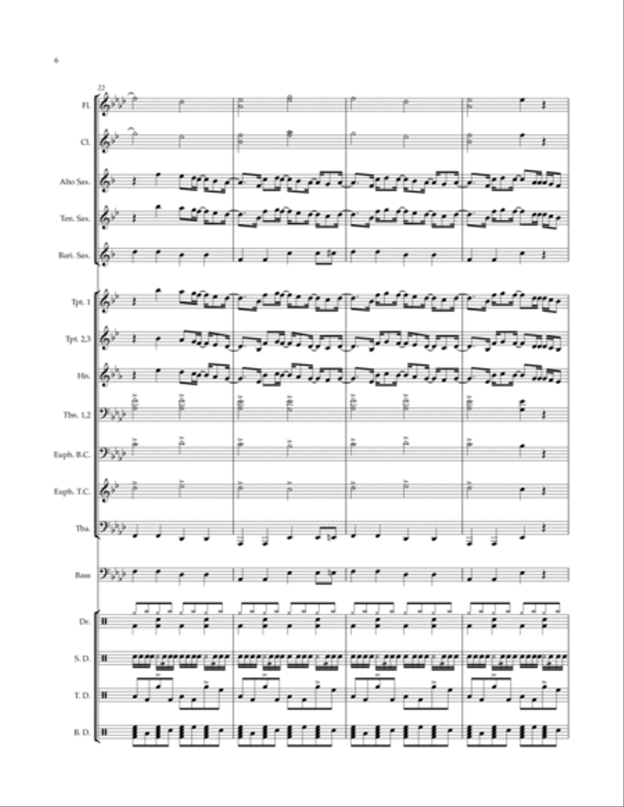 Stereo Hearts Stereo Hearts Marching Band scores gallery preview page 6