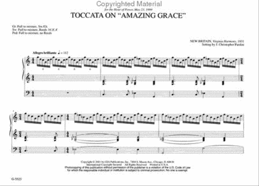 Toccata on "Amazing Grace"