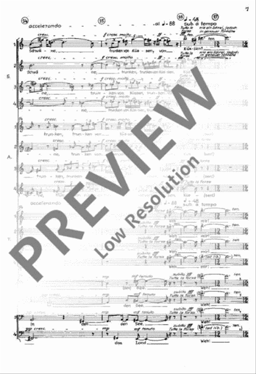 Drei Phantasien 4-Part scores gallery preview page 8