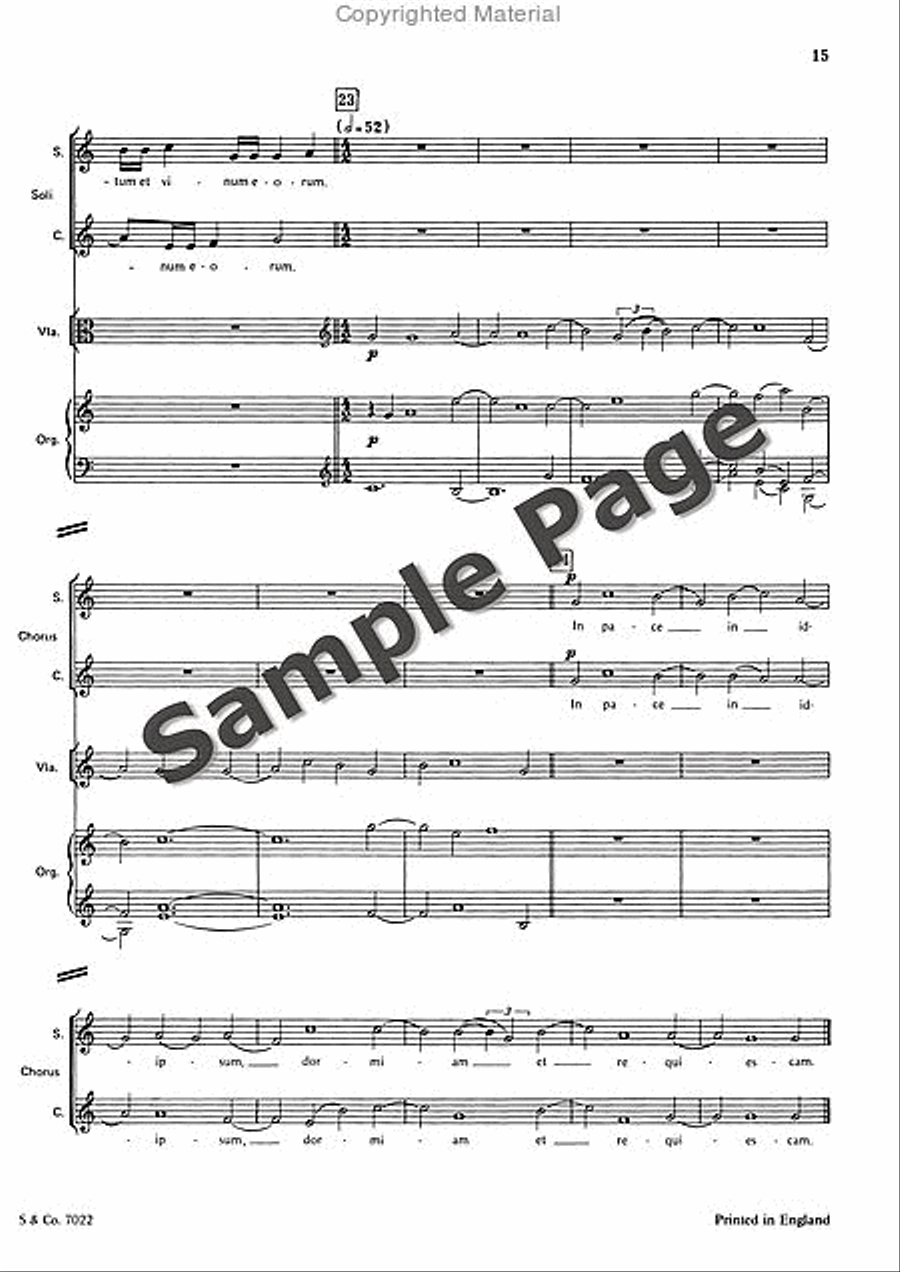 Psalm 4 Op. 38a Choir scores gallery preview page 18