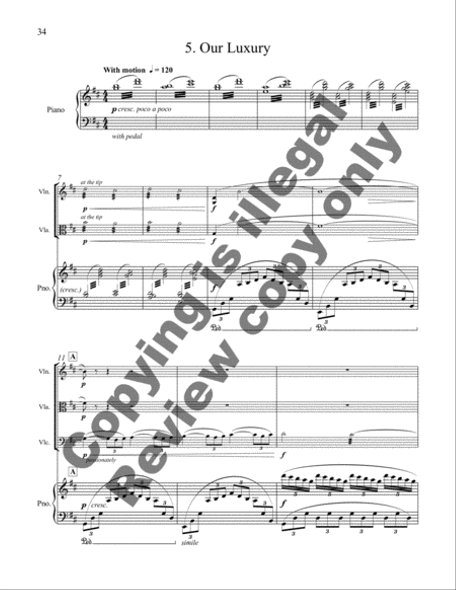 The Poet's Heart The Poet's Heart Piano Quartet scores gallery preview page 10
