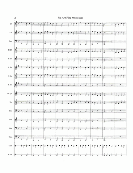 We Are Fine Musicians--Score image number null