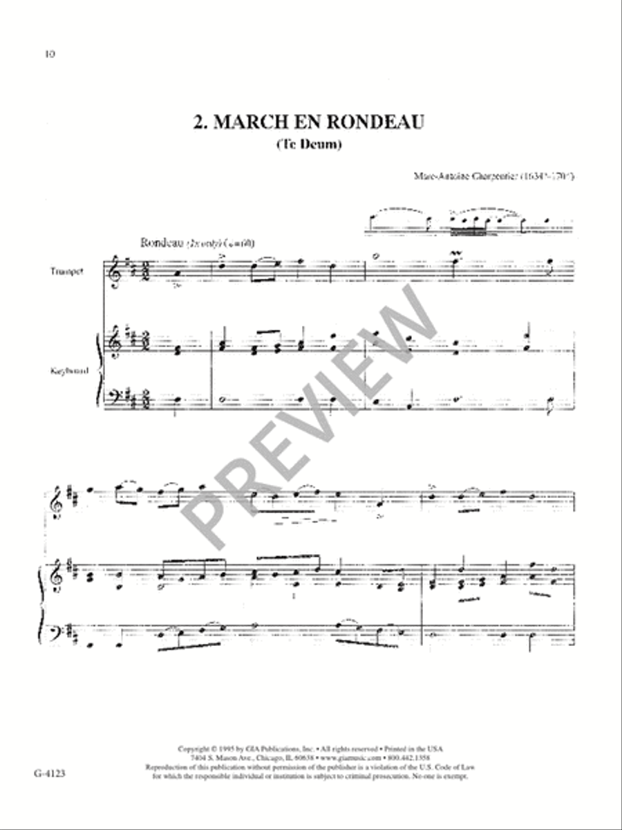 Three Celebrated Trumpet Tunes - Volume 2 C Trumpet scores gallery preview page 12