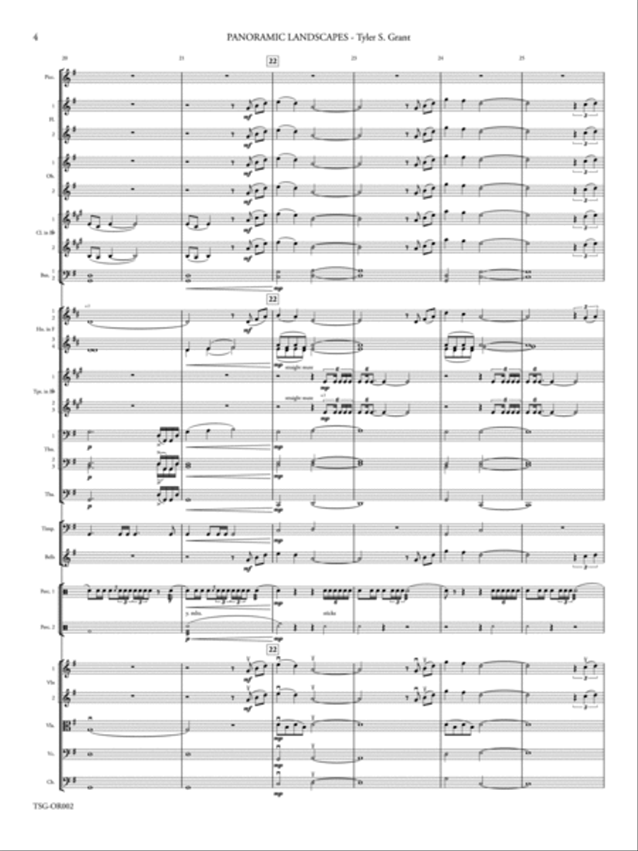 Panoramic Landscapes: Score Full Orchestra scores gallery preview page 6