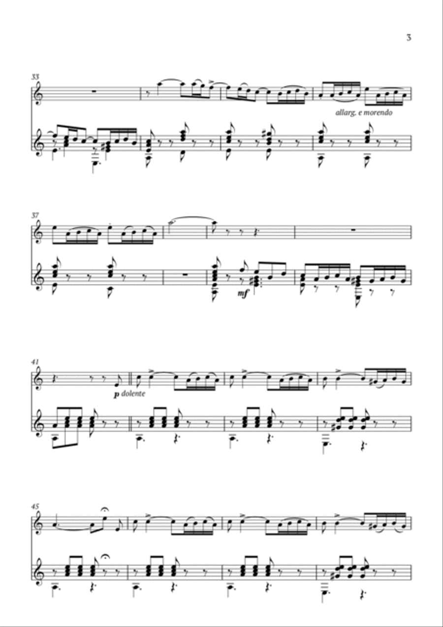 Addio del Passato Chamber Music scores gallery preview page 3