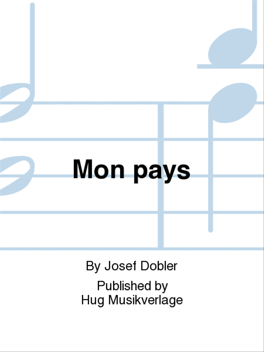 Mon pays Men's Choir scores gallery preview page 1
