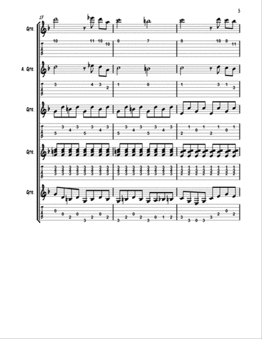 Caravan featured in SOPHISTICATED LADIES Electric Guitar scores gallery preview page 5