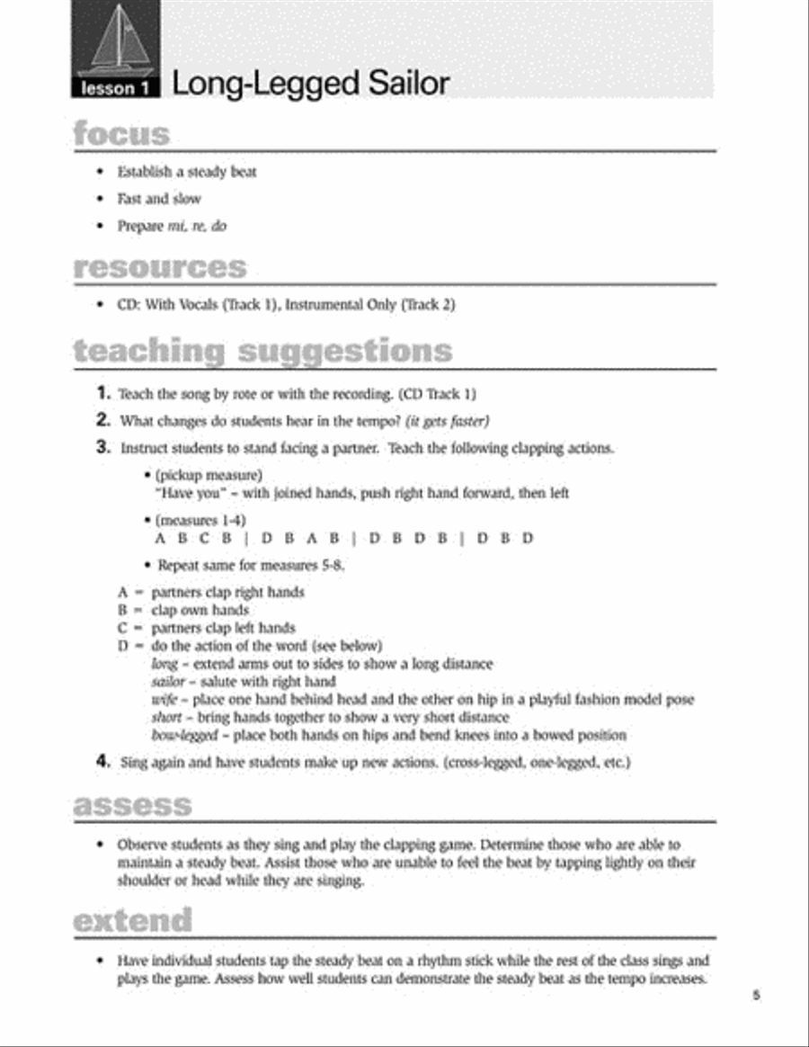 Kodaly in the Classroom – Intermediate (Set I) Choir scores gallery preview page 4