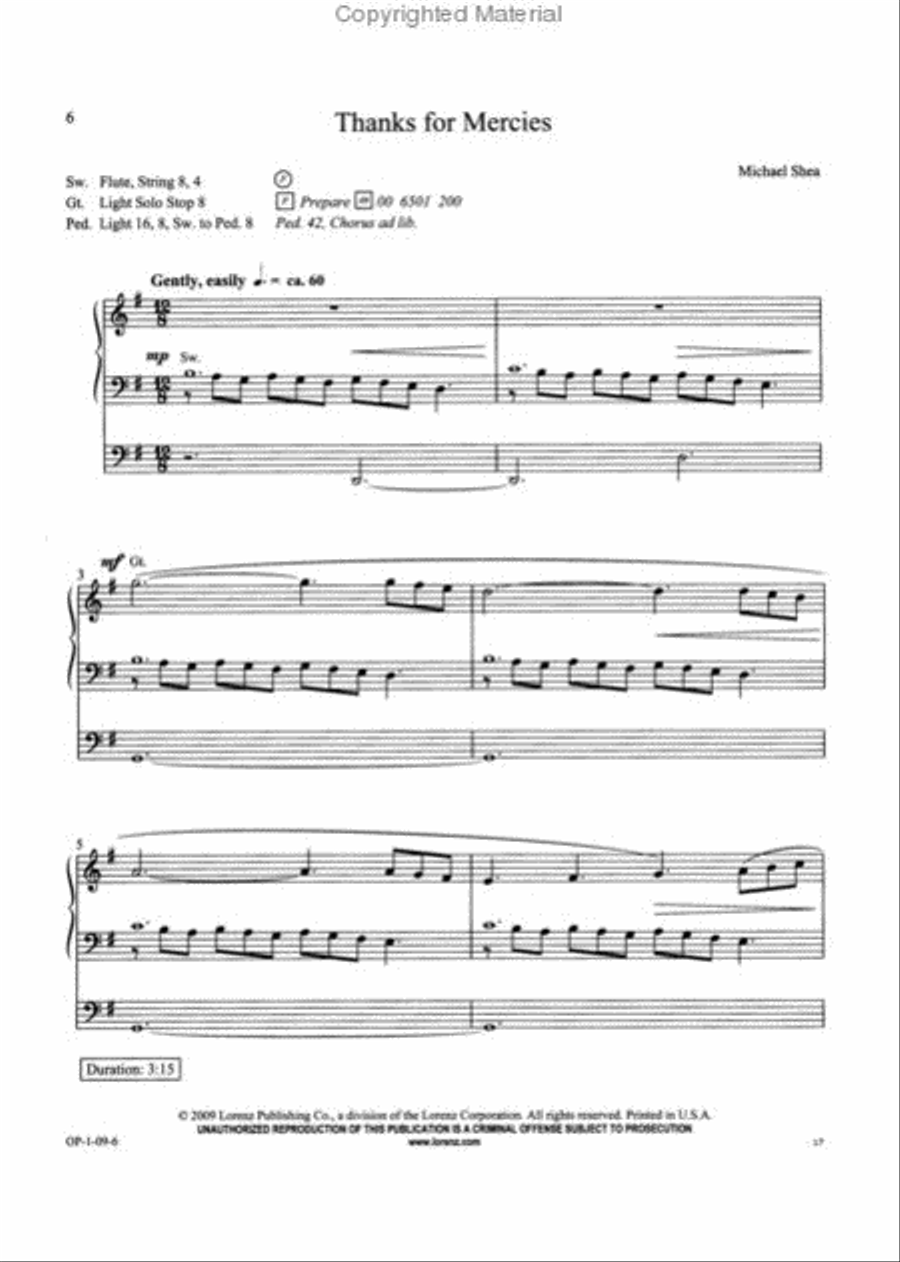 The Organist's Library, Vol. 46 Organ Solo scores gallery preview page 3