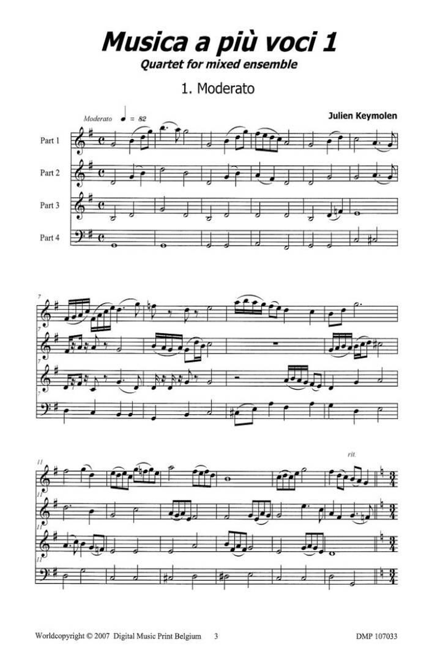 Musica A Piu Voci 1 Musica A Piu Voci 1 Set of Parts scores gallery preview page 2